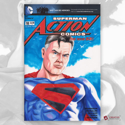 Superman Kingdom Come Sketch Cover by Duke