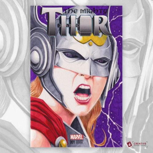 Thor: Jane Foster Sketch Cover by Duke