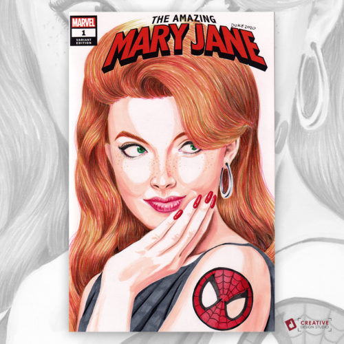 Mary Jane Watson Sketch Cover by Duke