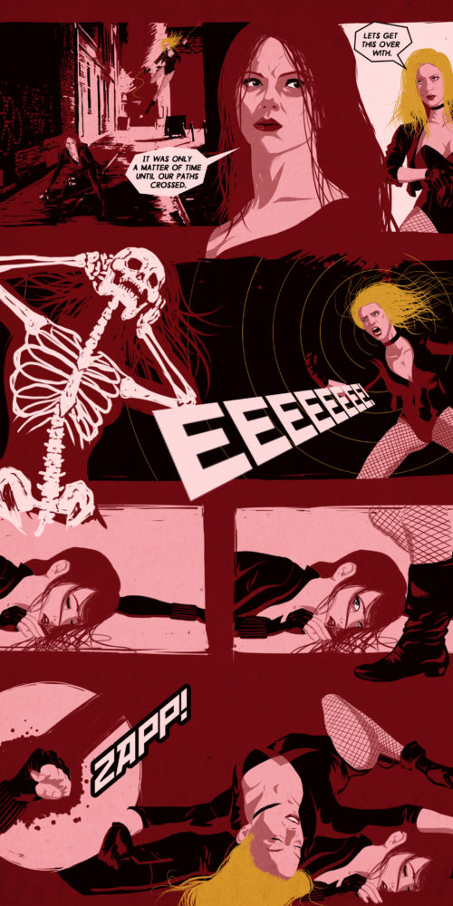 Black Widow vs. Black Canary by Duke