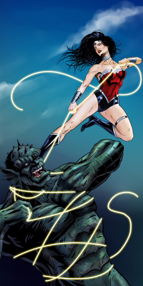 Wonder Woman vs. The Abomination by Duke