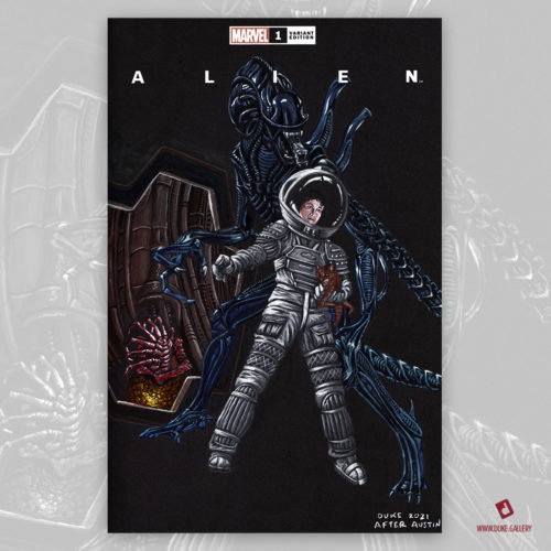 Alien: X-Men 143 Homage Sketch Cover by Duke