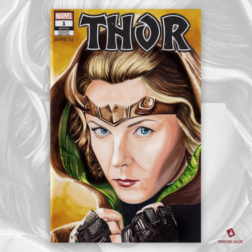 Loki Sylvie Enchantress Sketch Cover by Duke