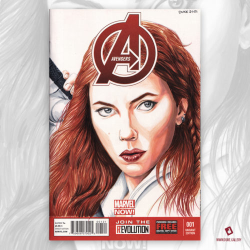 Black Widow Sketch Cover by Duke