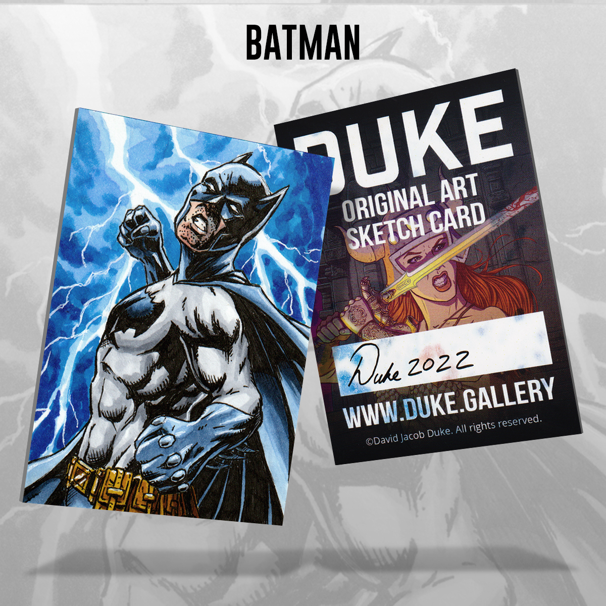 Batman Sketch Card by Duke