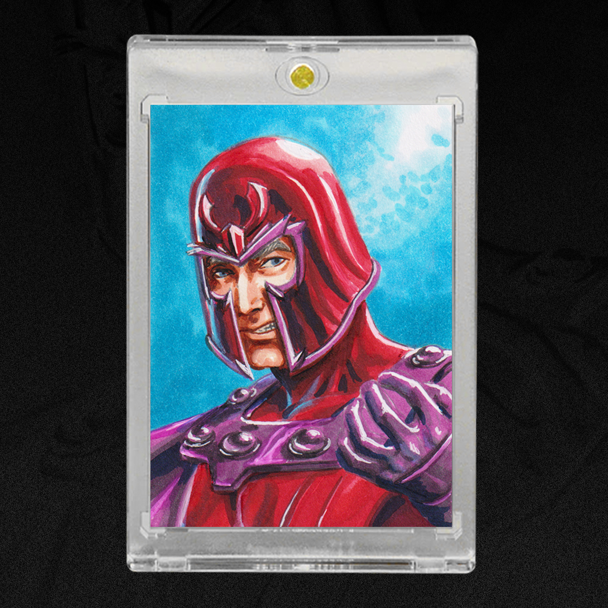 Magneto Sketch Card by Duke