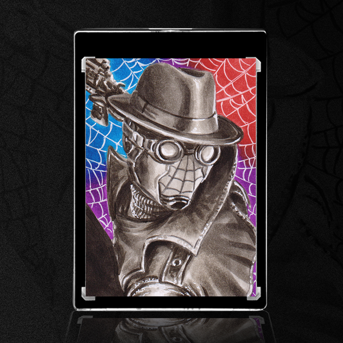 Spider-Man Noir Sketch Card by Duke