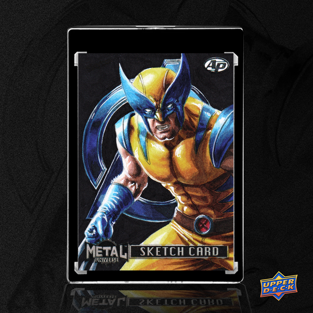 Wolverine Rookie Artist Proof Card - Marvel Metal Universe Avengers (Upperdeck 2024) by Duke