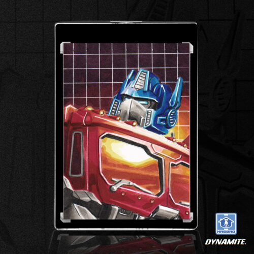 Optimus Prime Autobots Transformers Sketch Card by Duke