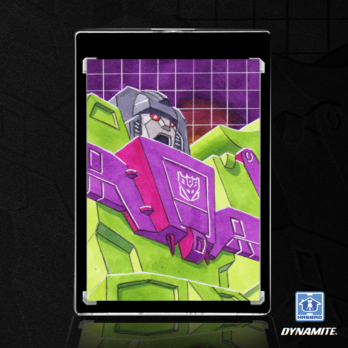 Devastator Decepticons Transformers Sketch Card by Duke