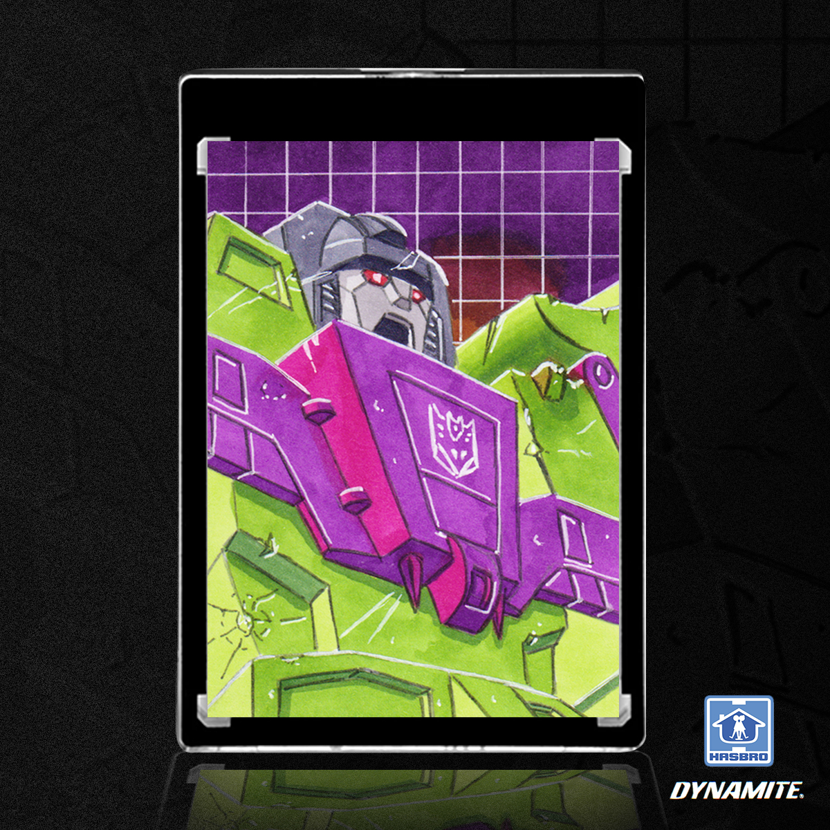 Devastator Decepticons Transformers Sketch Card by Duke