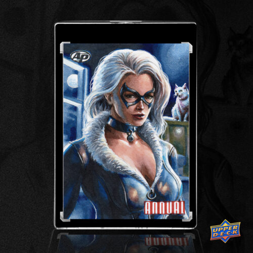 Black Cat Sketch Card by Duke