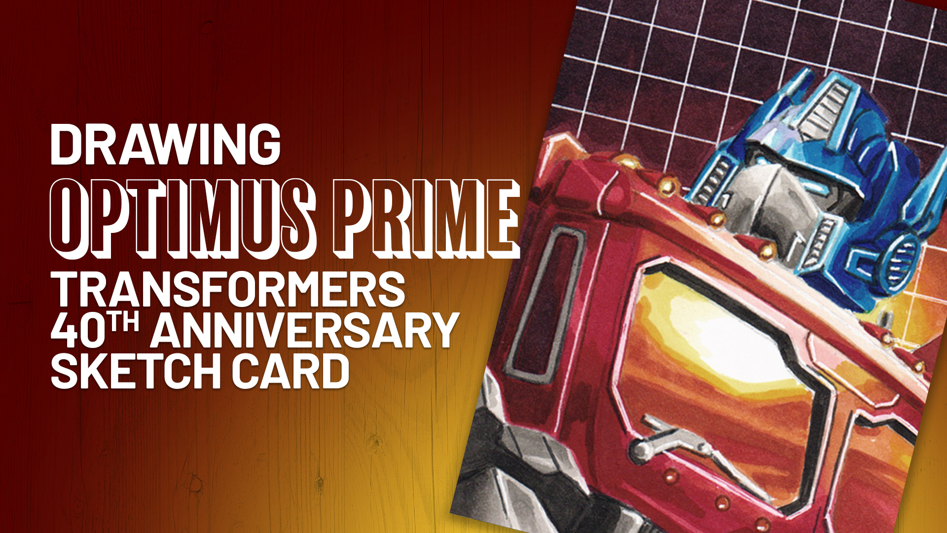 Optimus Prime Autobots Transformers Sketch Card by Duke