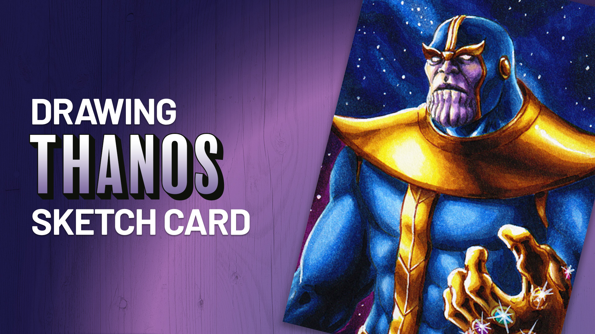 Thanos Sketch Card by Duke