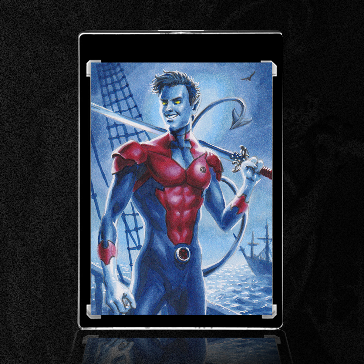 Nightcrawler sketch card by Duke