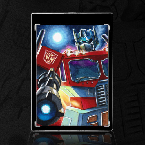 Optimus Prime Sketch Card by Duke