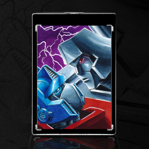 Optimus Prime vs. Megatron Sketch Card by Duke