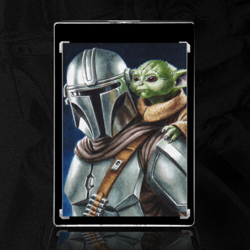 The Mandalorian & Grogu Sketch Card