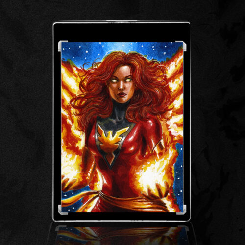 Dark Phoenix Sketch Card by Duke