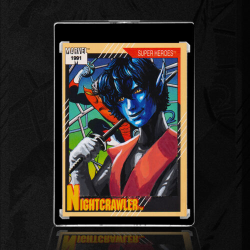 Nightcrawler Sketch Card Alter by Duke