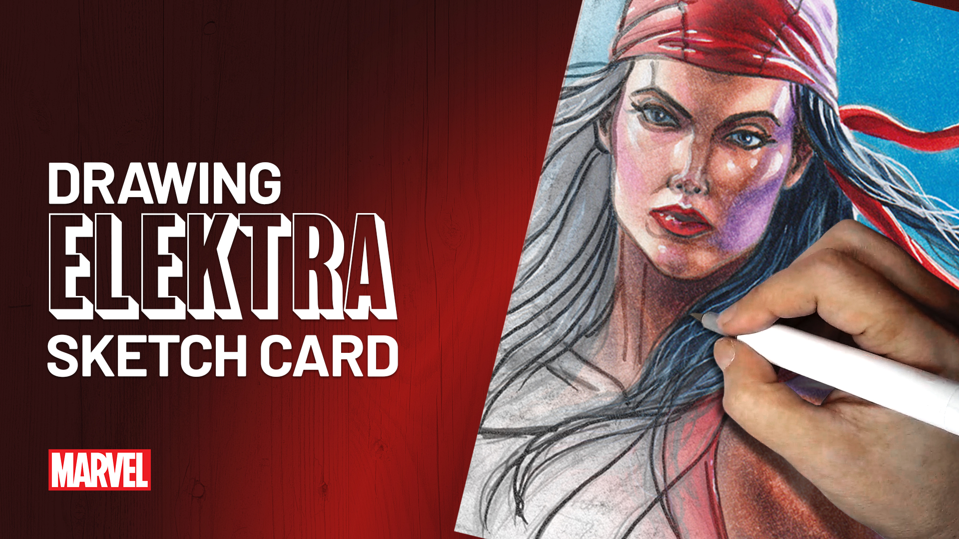 Elektra Sketch Card by Duke