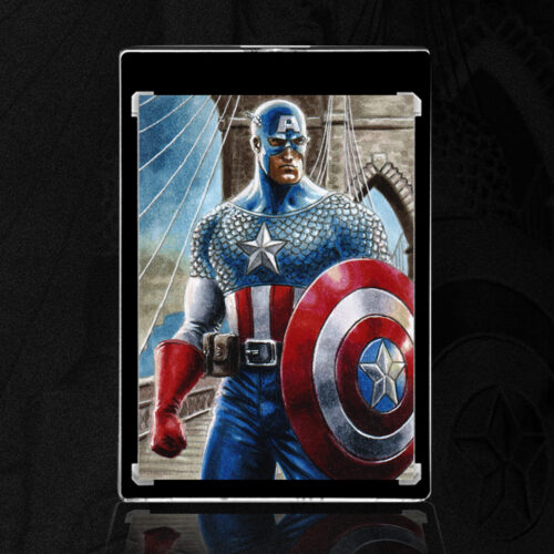 Captain America Sketch Card by Duke