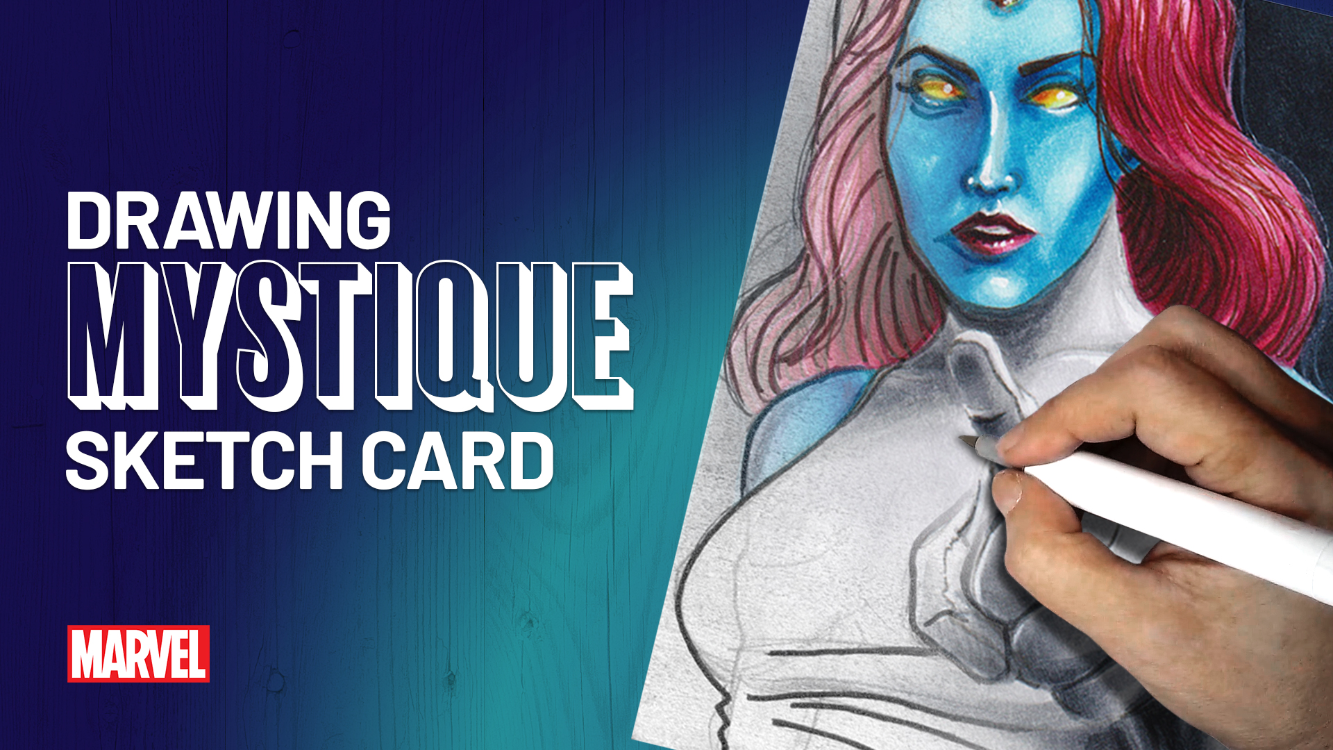 Mystique Sketch Card by Duke