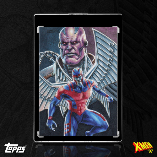 Archangel vs. Apocalypse sketch card by Duke