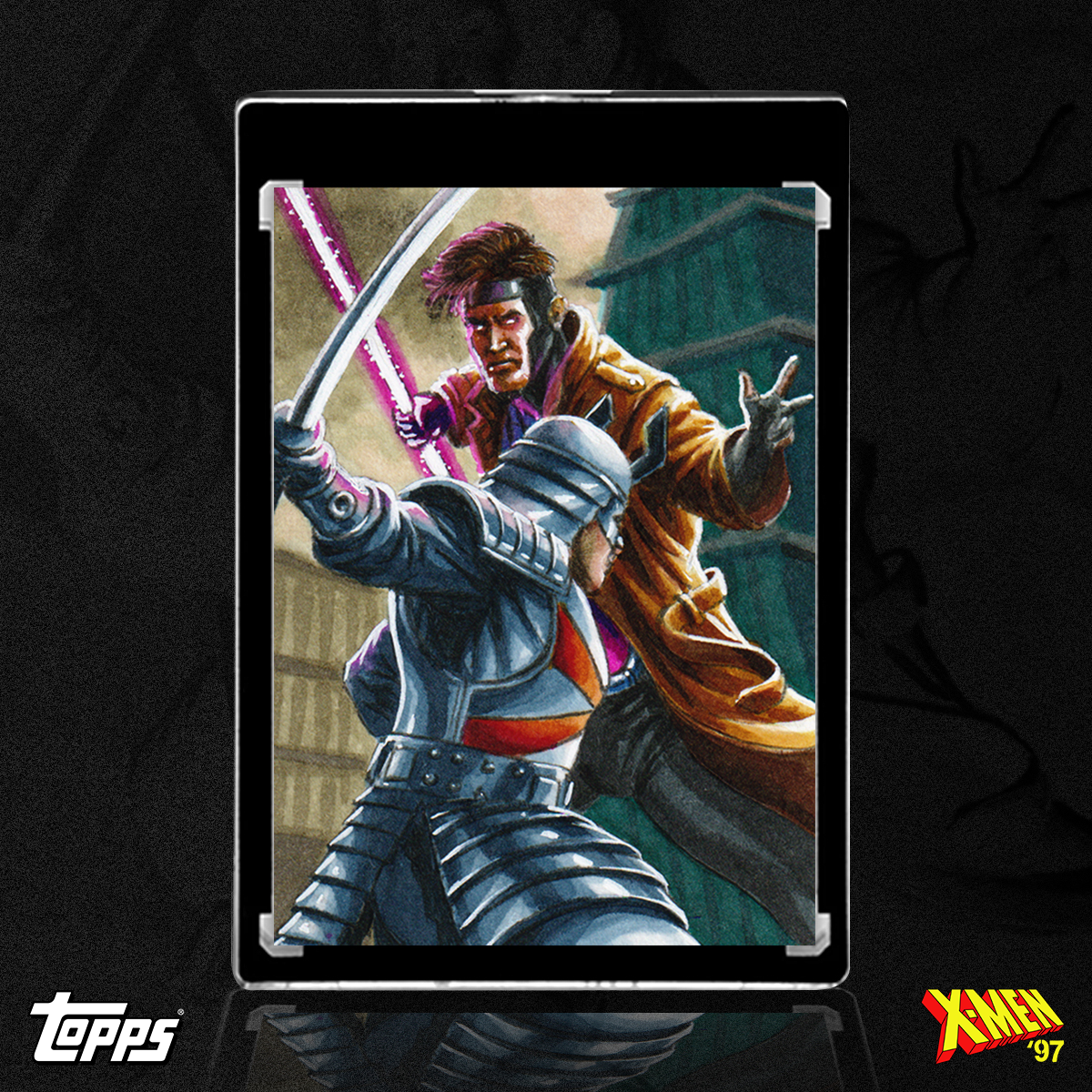 Gambit vs. Silver Samurai Sketch Card by Duke