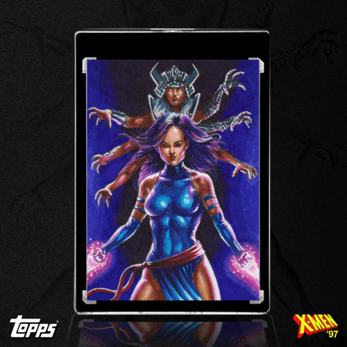 Psylocke vs. Spiral sketch card by Duke