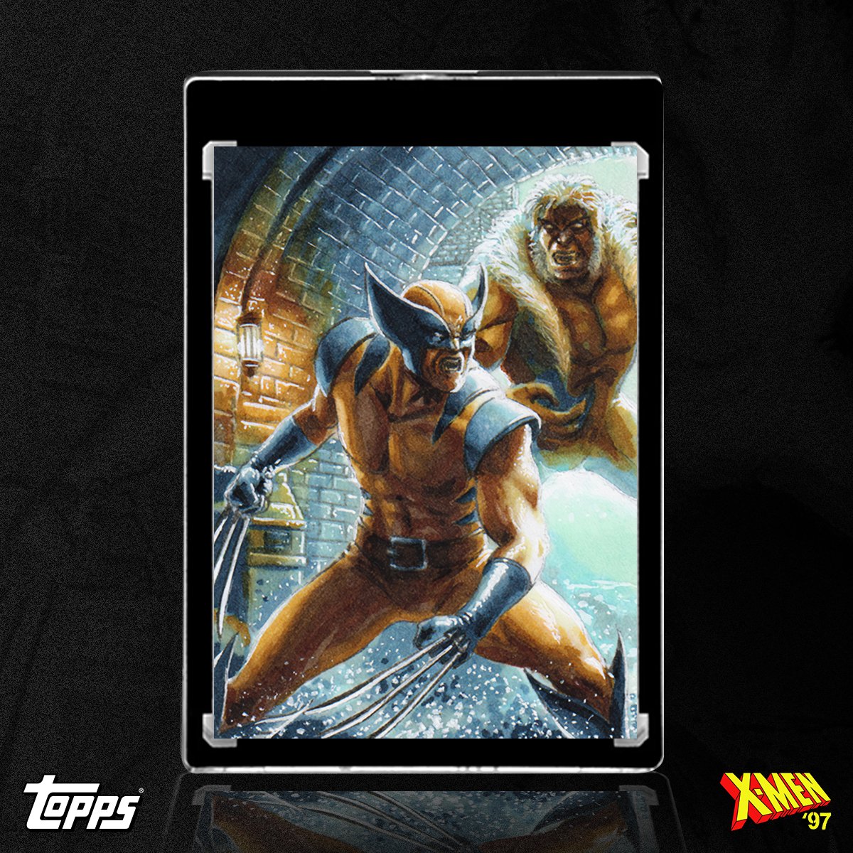 Wolverine vs. Sabretooth sketch card by Duke